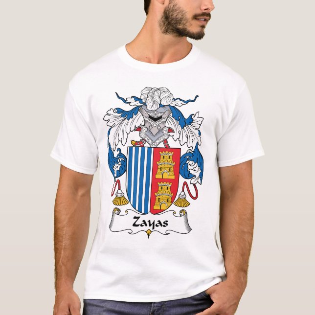 Zayas Family Crest T-Shirt (Front)