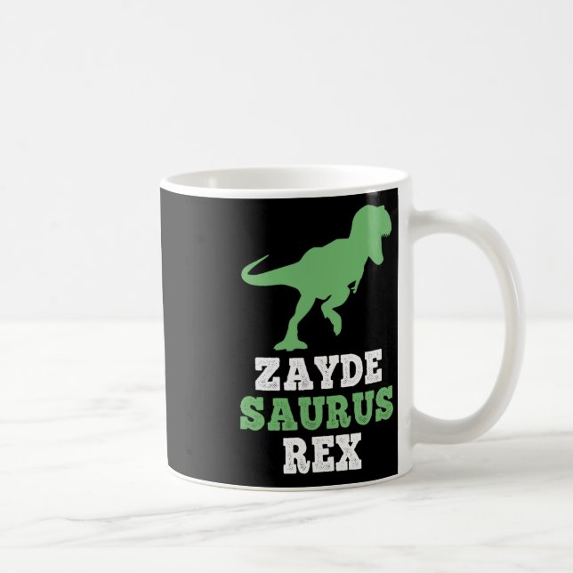 Zayde-saurus Rex Dino Dinosaur Funny Cool Zaydesau Coffee Mug (Right)