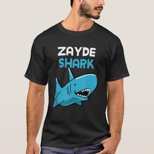 Zayde Shark Funny Family T-Shirt (Front)