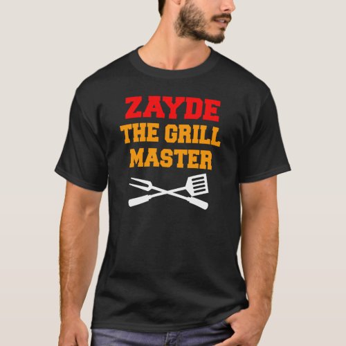 Zayde The Grill Master Jewish Grandfather T_Shirt