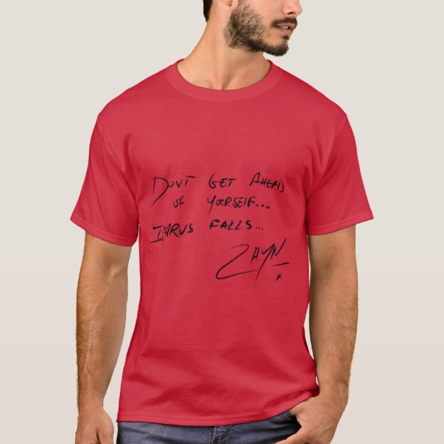 ZAYN MALIK ICARUS FALL AUTOGRAPH T-Shirt (Front)