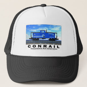 ZAZ462 CONRAIL CABOOSE POSTER TRUCKER HAT