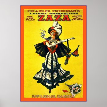 Zaza Poster by VintageFactory at Zazzle