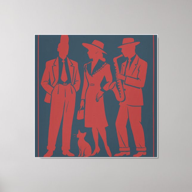 Zazous Gift Tag Canvas Print (Front)