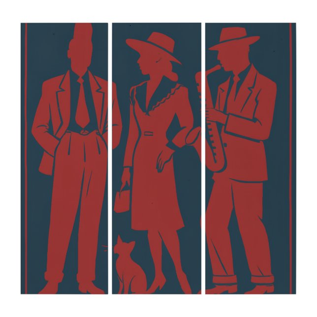 Zazous Gift Tag Triptych (Front)