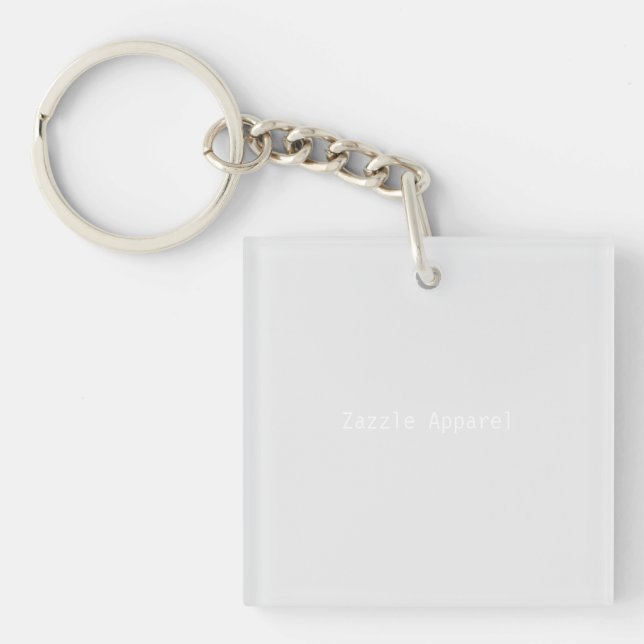 Zazzle Apparel draft keychain (Front)