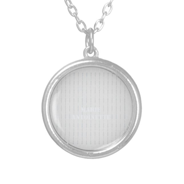 Zazzle Apparel Marie Antoinette Var Draft necklace (Front)