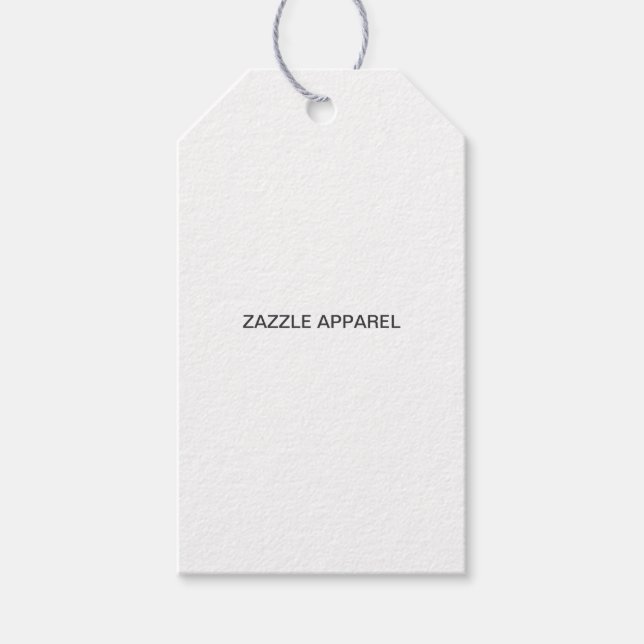 Zazzle Apparel Variety Draft tag (Front)