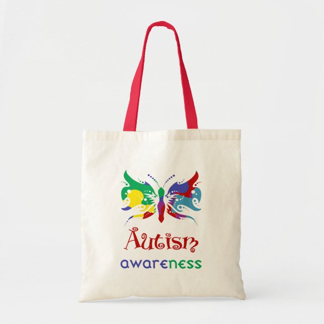 Zazzle Autism Awareness Tote Bag (Front)