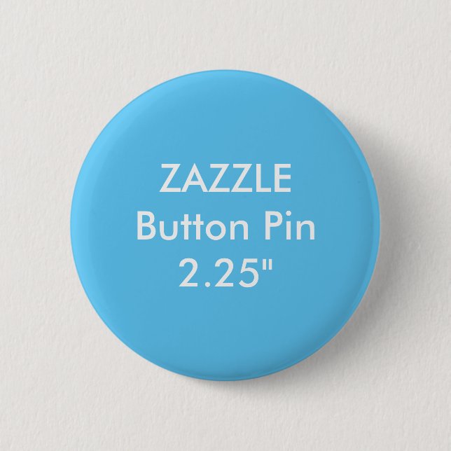 Zazzle Blank Custom 2 1/4" Standard Button BLUE (Front)