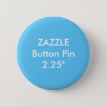 Zazzle Blank Custom 2 1/4&quot; Standard Button Blue at Zazzle