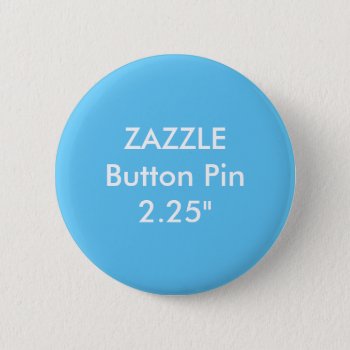 Zazzle Blank Custom 2 1/4" Standard Button Blue by ZazzleDesignBlank at Zazzle