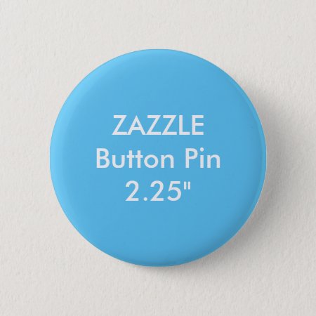 Zazzle Blank Custom 2 1/4" Standard Button Blue