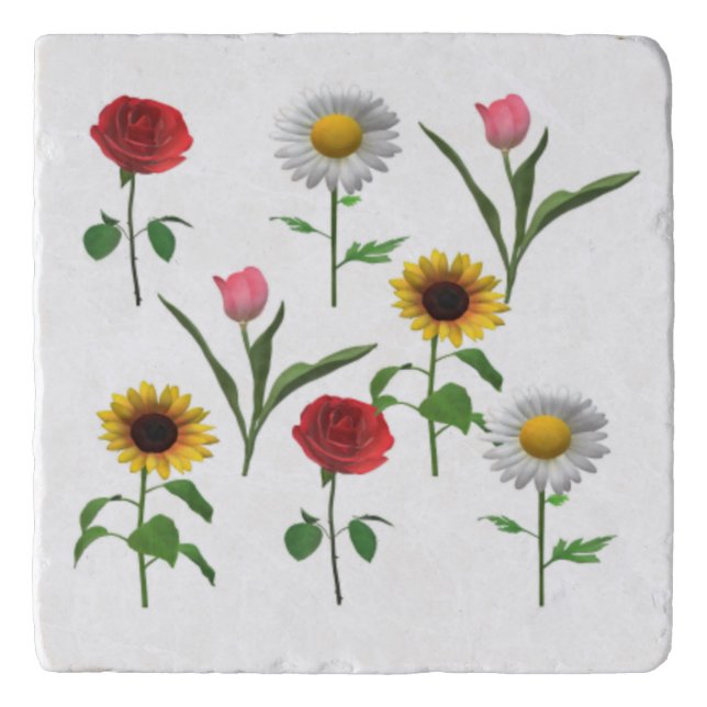 Zazzle Ceramic Tile 4.25" x 4.25 , Small Trivet (Front)