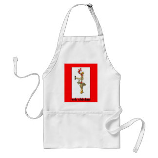 zazzle chicken choker, jerk chicken adult apron