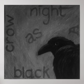 zazzle crow poster