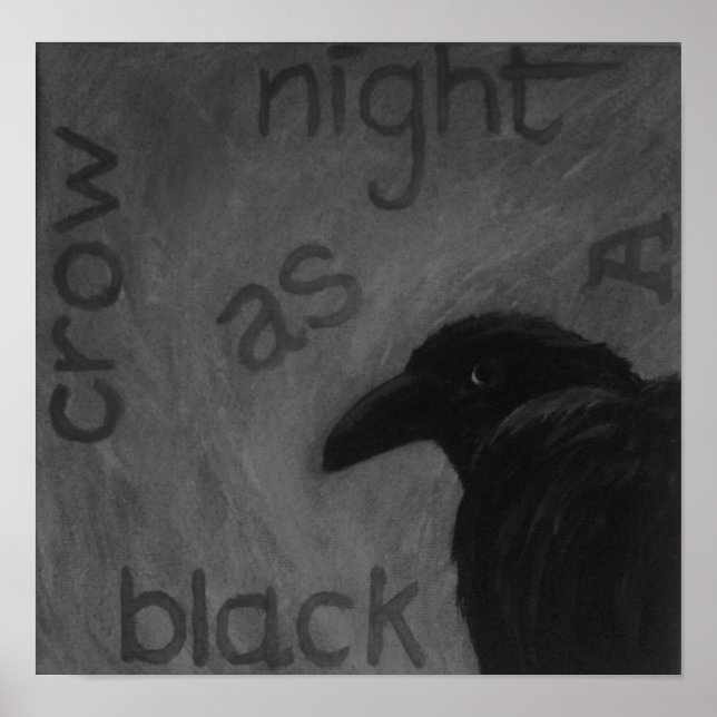 zazzle crow poster (Front)