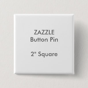 ZAZZLE Custom 2" Square Button Pin