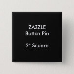 Zazzle Custom 2&quot; Square Button Pin Black at Zazzle