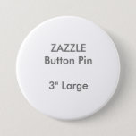 Zazzle Custom 3&quot; Large Round Button Pin at Zazzle