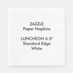 Zazzle Custom Large White Luncheon Paper Napkins at Zazzle