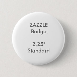ZAZZLE Custom Printed 2.25" Standard Round Badge Button