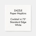 Zazzle Custom Small White Cocktail Paper Napkins at Zazzle