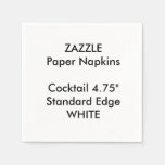 Zazzle Custom Small White Cocktail Paper Napkins at Zazzle