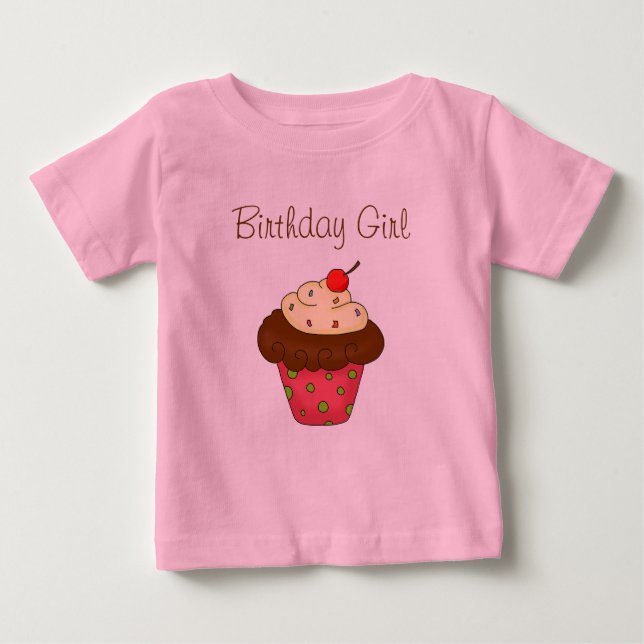 "Zazzle Design Award " Birthday cupcake t shirt (Front)