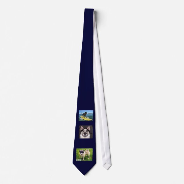 zazzle dogs neck tie (Front)