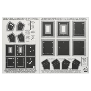 Zazzle Fabric 2 washable no sew black photo frames