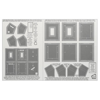 Zazzle Fabric 2 washable no sew gray photo frames