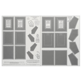 Zazzle Fabric washable no sew gray photo frames