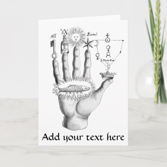 Zazzle Greeting Card | Alchemy sign (Front)