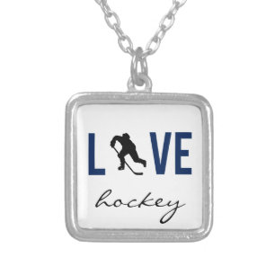 Zazzle Love Hockey Necklace