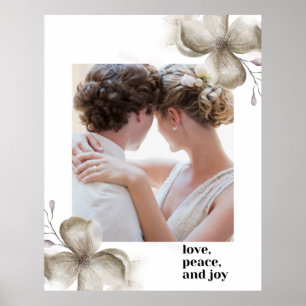Zazzle love peace & joy  poster