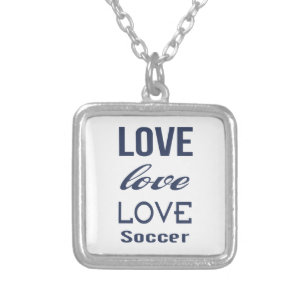 Zazzle Love Soccer Necklace