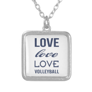 Zazzle Love Volleyball Necklace
