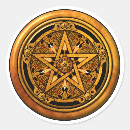 Zazzle - Masculine Gold Pentacle-noback
