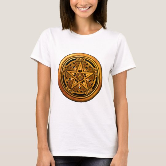 Zazzle - Masculine Gold Pentacle-noback T-Shirt
