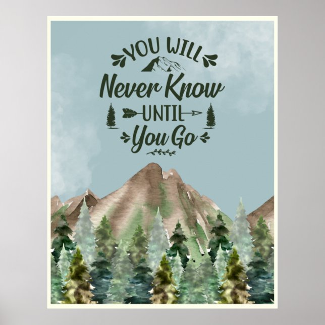 Zazzle never know poster (Front)