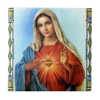 ZAZZLE SACRED HEART OF MARY 01 CUSTOMIZABLE PRODUC TILE