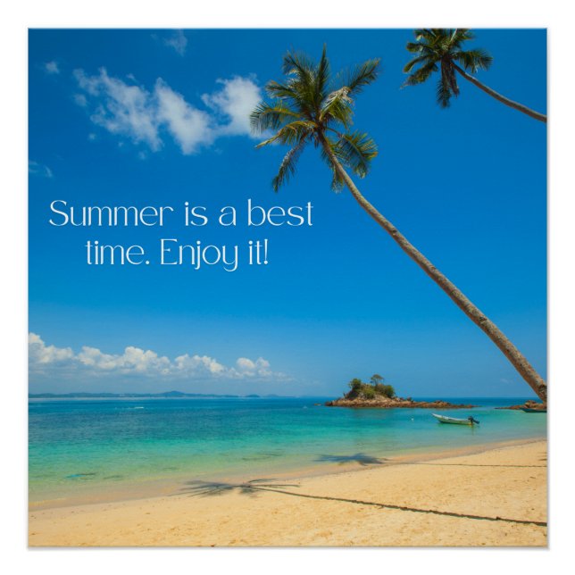 Zazzle summer enjoy it  canvas print (Front)