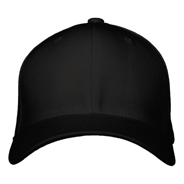 Zazzle Text Logo 0.9" Embroidered Baseball Cap (Front)