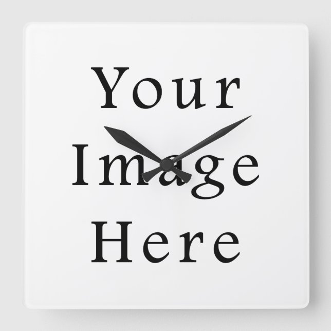 Zazzle Top 100 Blank Product Template Best Seller Square Wall Clock (Front)