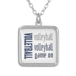 Zazzle Volleyball Game On Necklace
