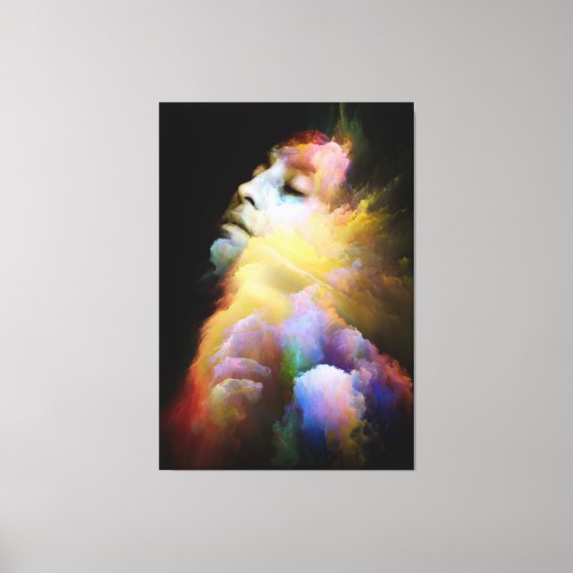 Zazzle Woman canvas  Print (Front)