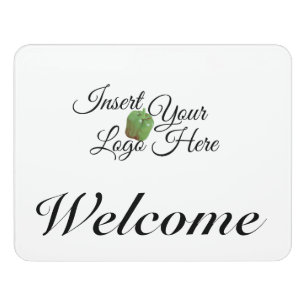 Zazzle Your Company Logo Welcome Door Sign
