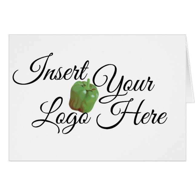 Zazzle Your Logo Here Cards (Front Horizontal)