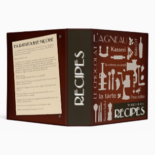 zazzleaveryrecipecontest2009 recipe+binders 3 ring binder